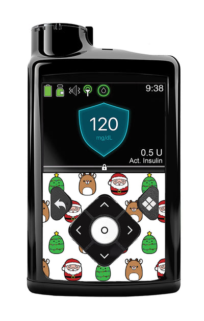 Holiday Squishies Sticker for Medtronic MiniMed 770G & 780G Holiday Squishies Sticker for Medtronic MiniMed 770G & 780G