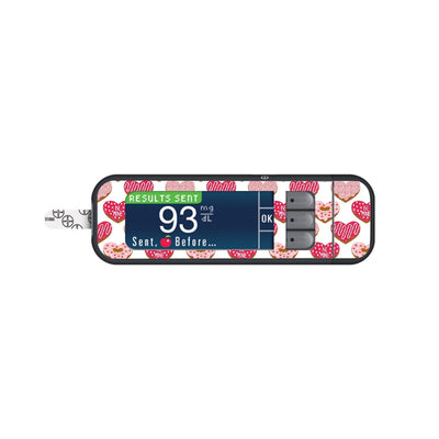 I Heart Donuts Sticker for Bayer Contour Next Glucometer I Heart Donuts Sticker for Bayer Contour Next Glucometer