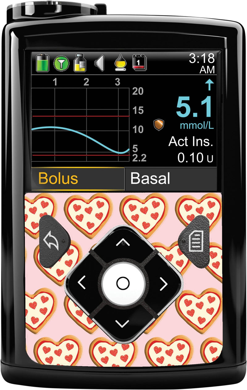 I Heart Pizza Sticker for Medtronic MiniMed 770G & 780G I Heart Pizza Sticker for Medtronic MiniMed 770G & 780G