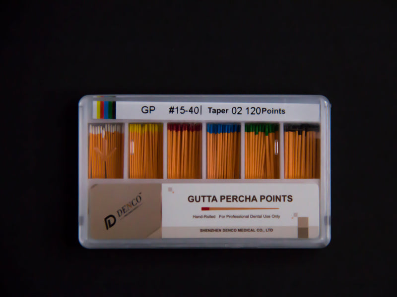 Gutta Percha Points Taper 02, 04 and 06 Gutta Percha Points Taper 02, 04 and 06