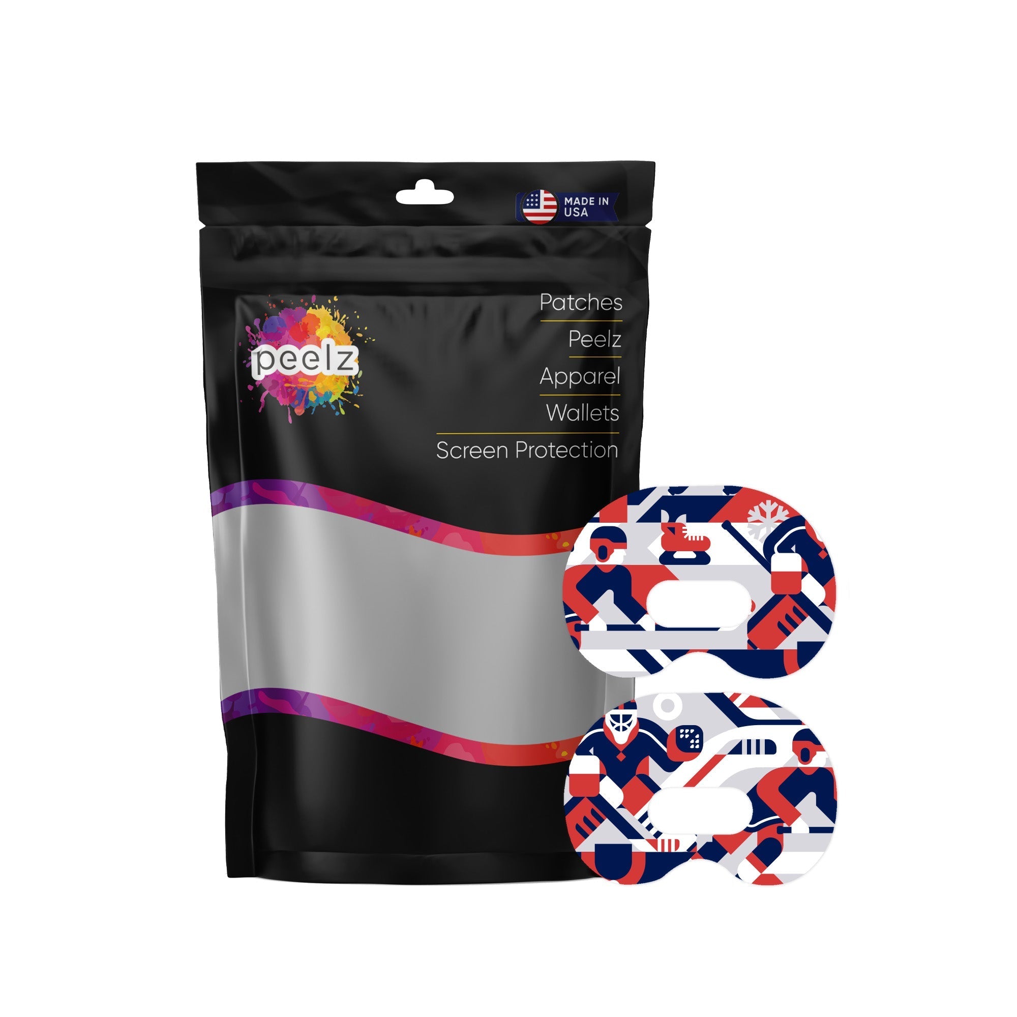Ice Hockey Medtronic Guardian Connect Patch Tape - Pump Peelz Ice Hockey Medtronic Guardian Connect Patch Tape - Pump Peelz