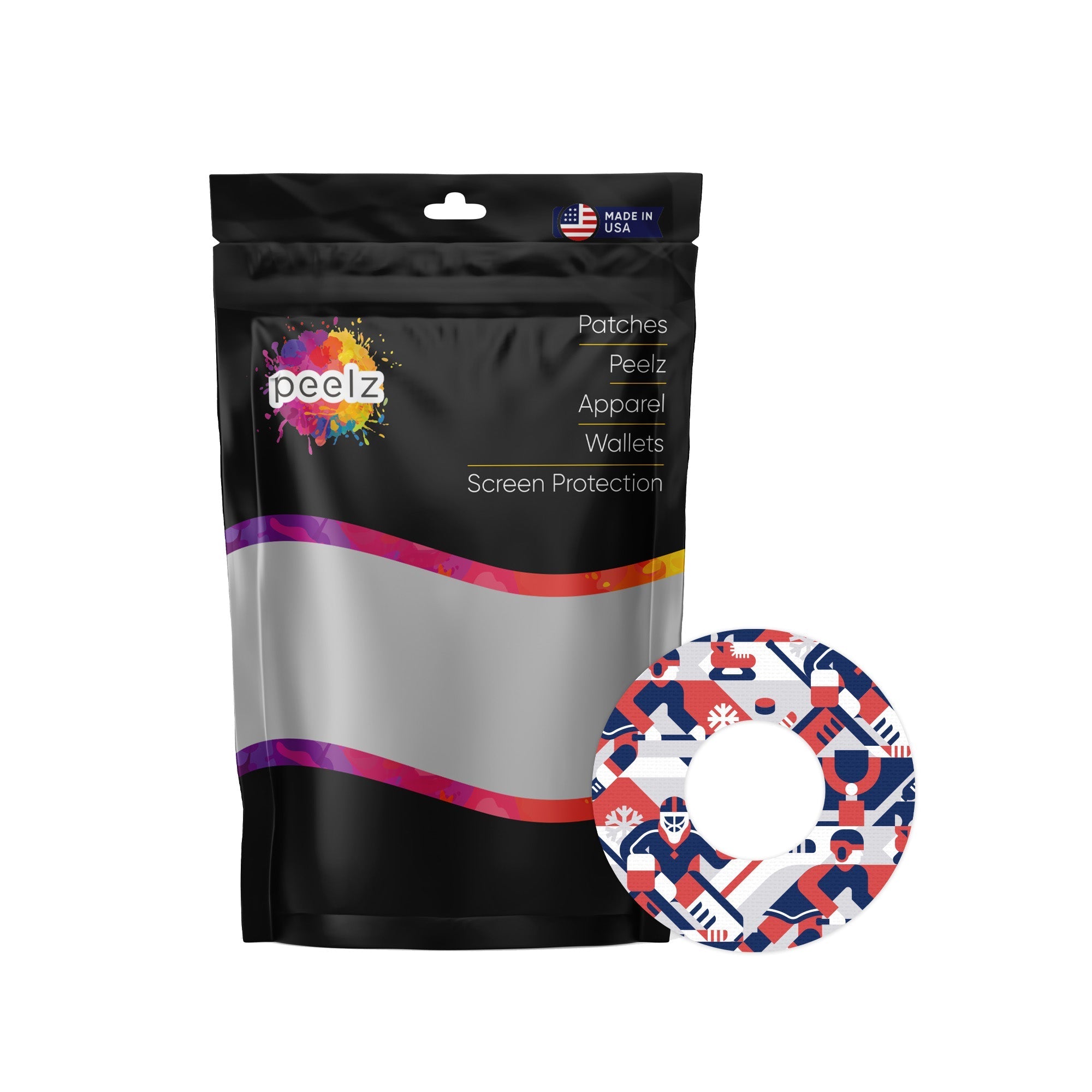 Ice Hockey Patch Tape Designed for the FreeStyle Libre 2 Ice Hockey Patch Tape Designed for the FreeStyle Libre 2