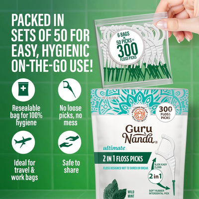 2-in-1 Dental Floss Picks 2-in-1 Dental Floss Picks