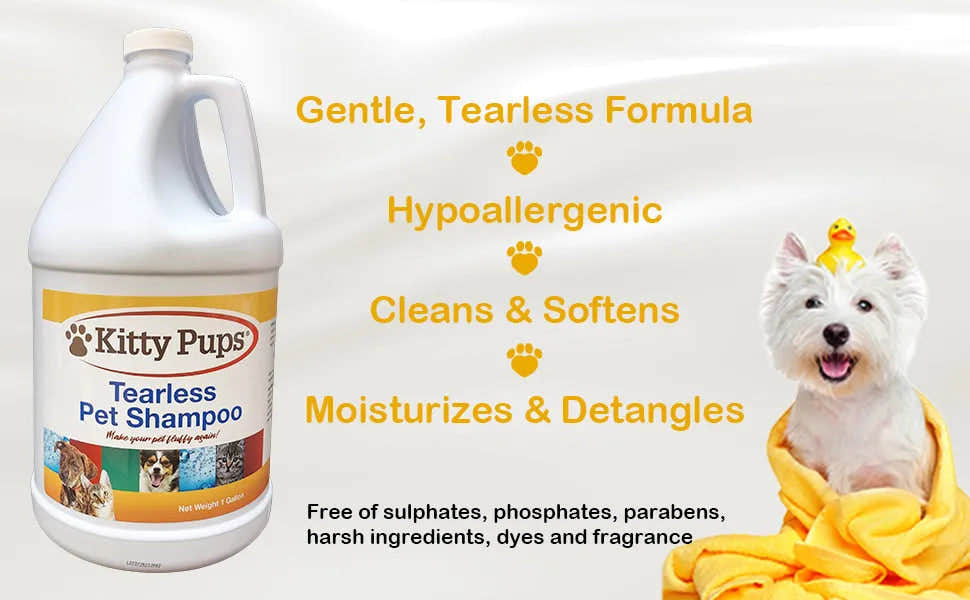 KittyPups Tearless Pet Shampoo, 1 Gallon KittyPups Tearless Pet Shampoo, 1 Gallon