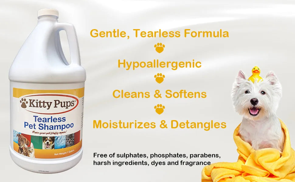 KittyPups Tearless Pet Shampoo, 1 Gallon KittyPups Tearless Pet Shampoo, 1 Gallon