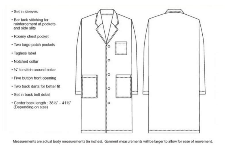 Lab Coat-White 50pcs/box Lab Coat-White 50pcs/box
