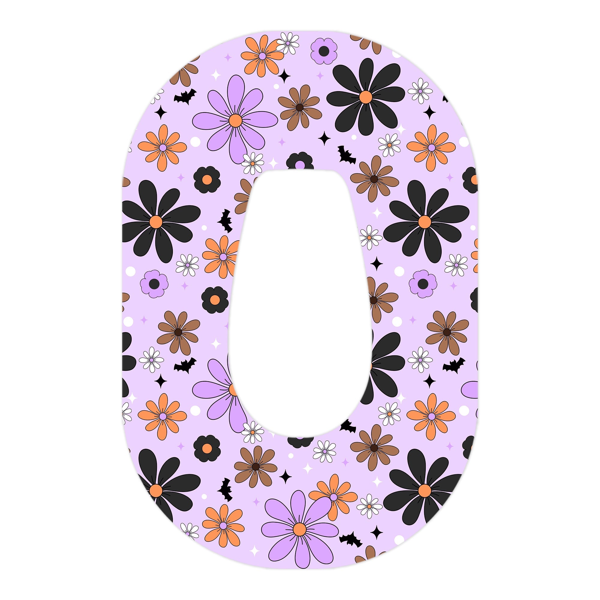 Batty Blooms Dexcom G6 Patch Tape - Pump Peelz Batty Blooms Dexcom G6 Patch Tape - Pump Peelz