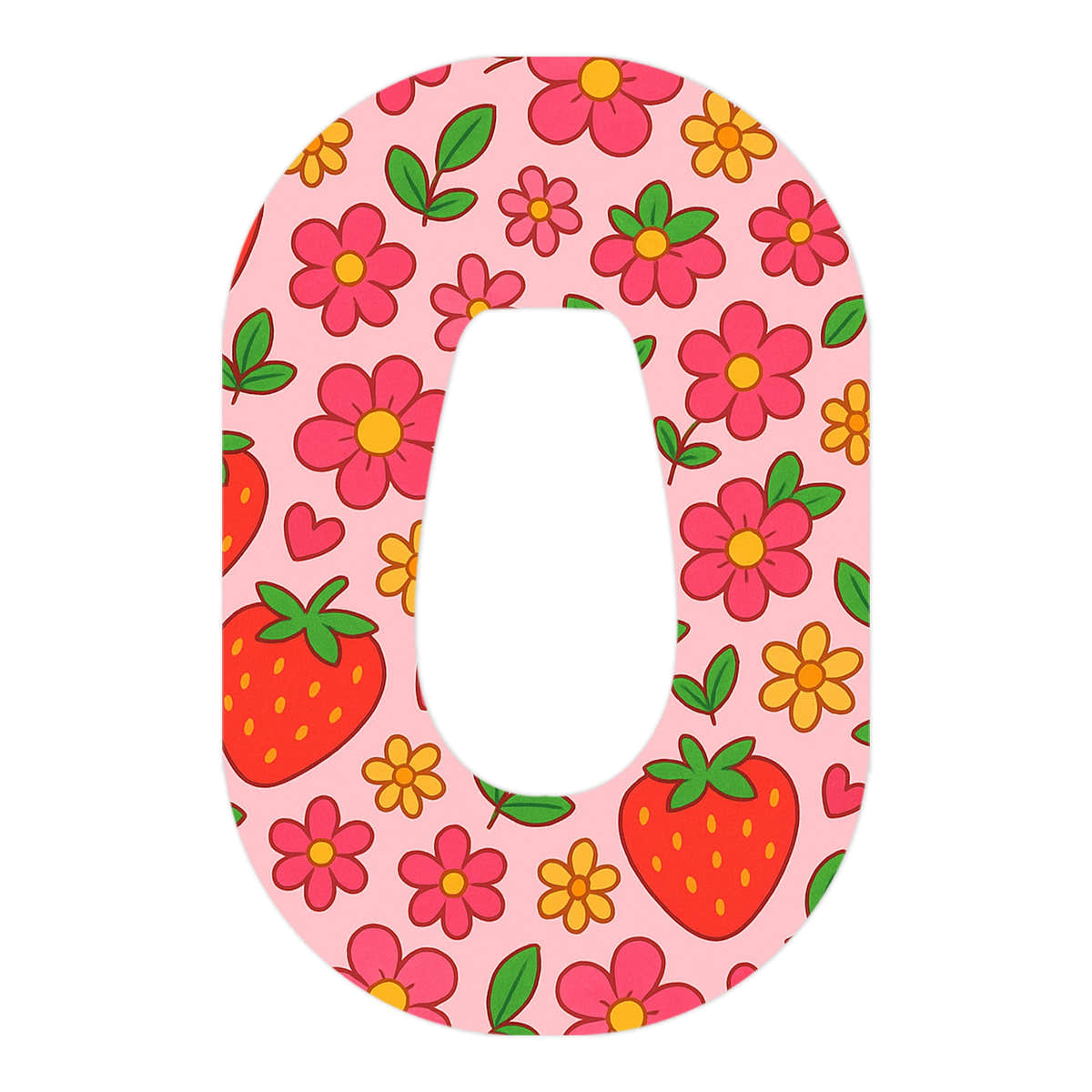 Strawberry Garden Dexcom G6 Patch Tape - Pump Peelz Strawberry Garden Dexcom G6 Patch Tape - Pump Peelz