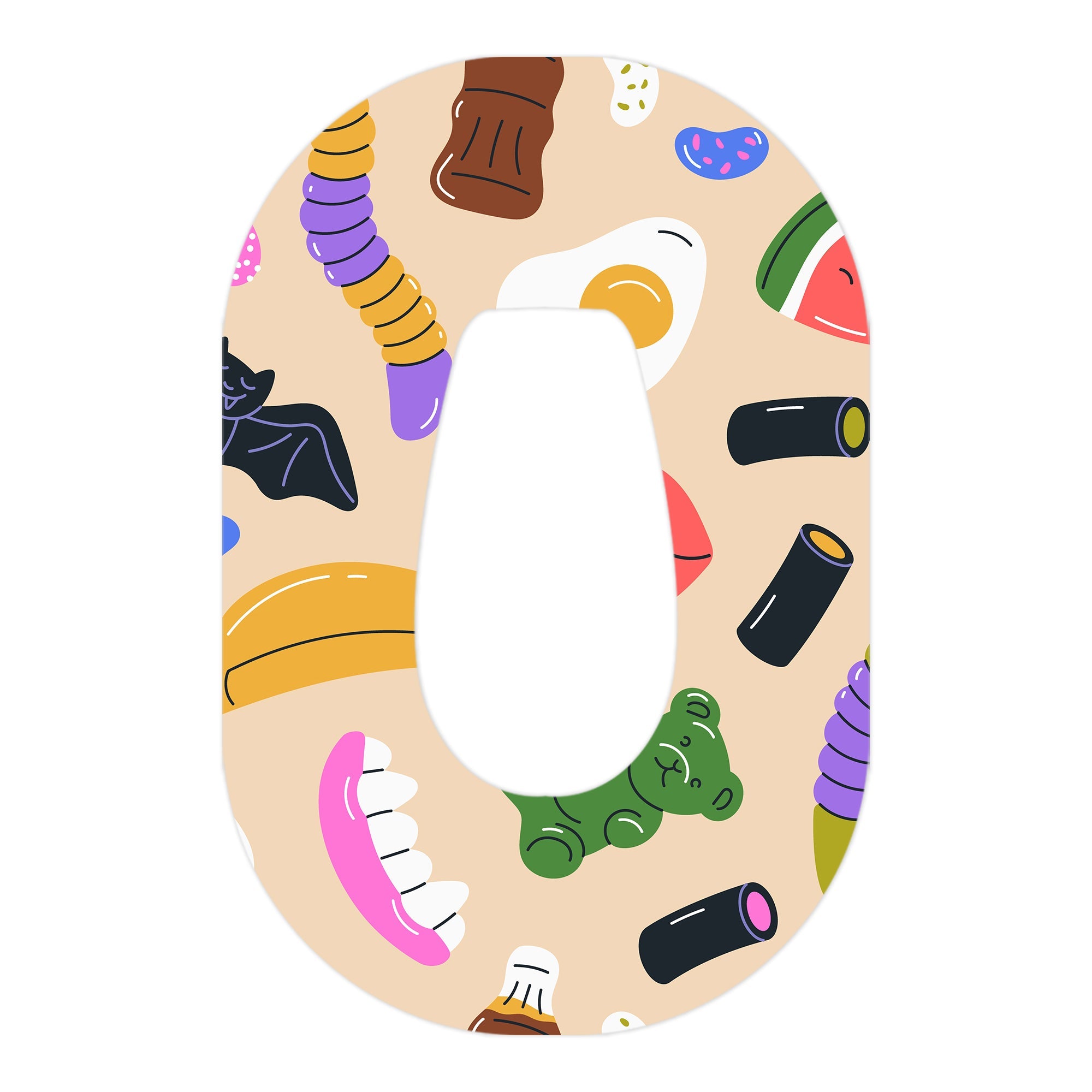 Candy Chaos Dexcom G6 Patch Tape - Pump Peelz Candy Chaos Dexcom G6 Patch Tape - Pump Peelz