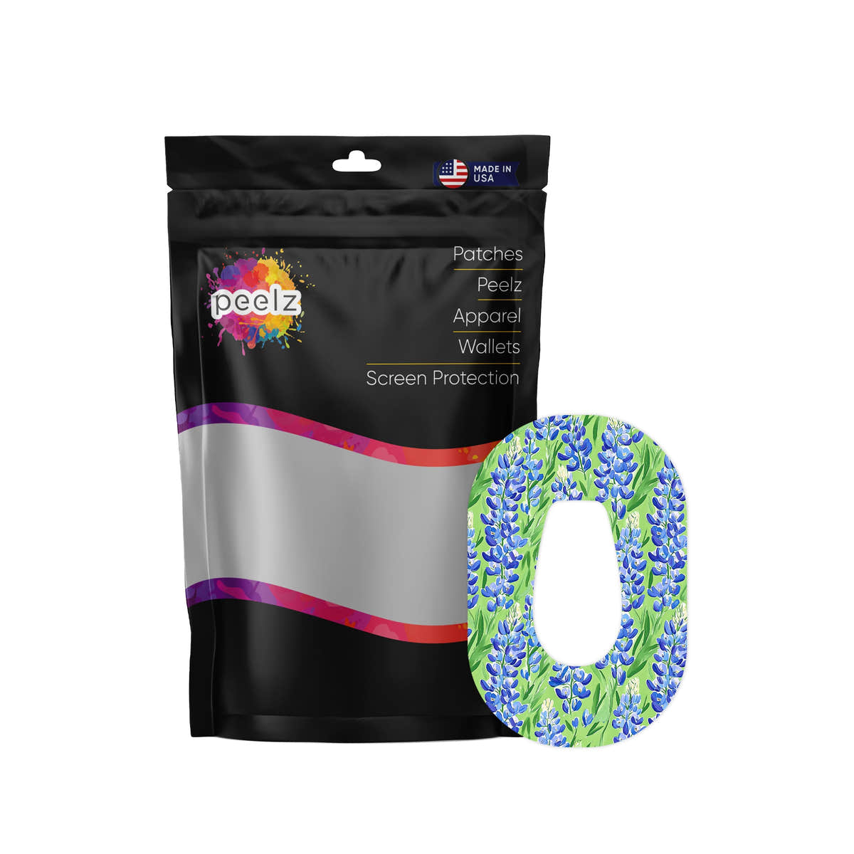 Blue Blooms Tape Designed for the DEXCOM G6 Blue Blooms Tape Designed for the DEXCOM G6