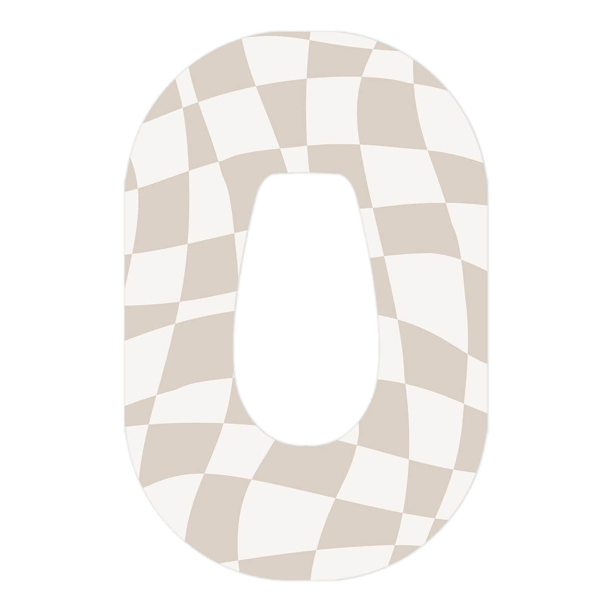 Creamy Check Dexcom G6 Patch Tape - Pump Peelz Creamy Check Dexcom G6 Patch Tape - Pump Peelz