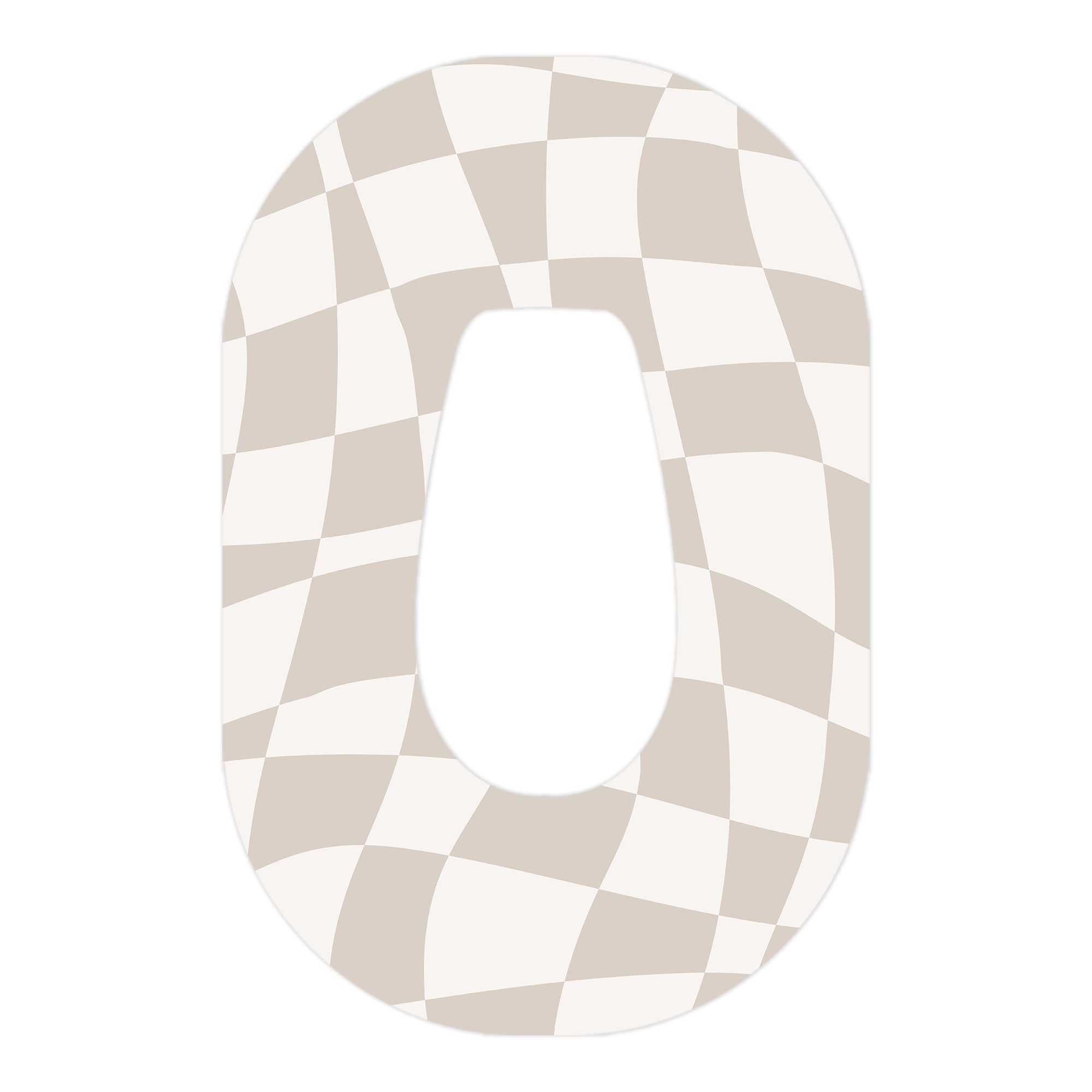Creamy Check Dexcom G6 Patch Tape - Pump Peelz Creamy Check Dexcom G6 Patch Tape - Pump Peelz