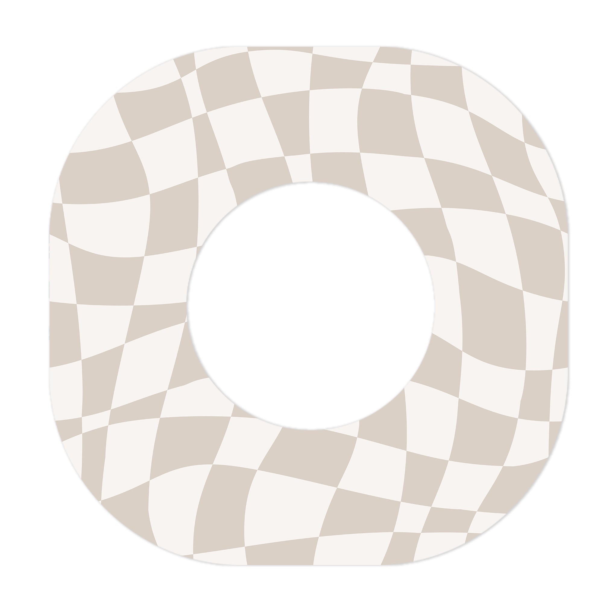 Creamy Check Dexcom G7 and Stelo Patch Tape - Pump Peelz Creamy Check Dexcom G7 and Stelo Patch Tape - Pump Peelz