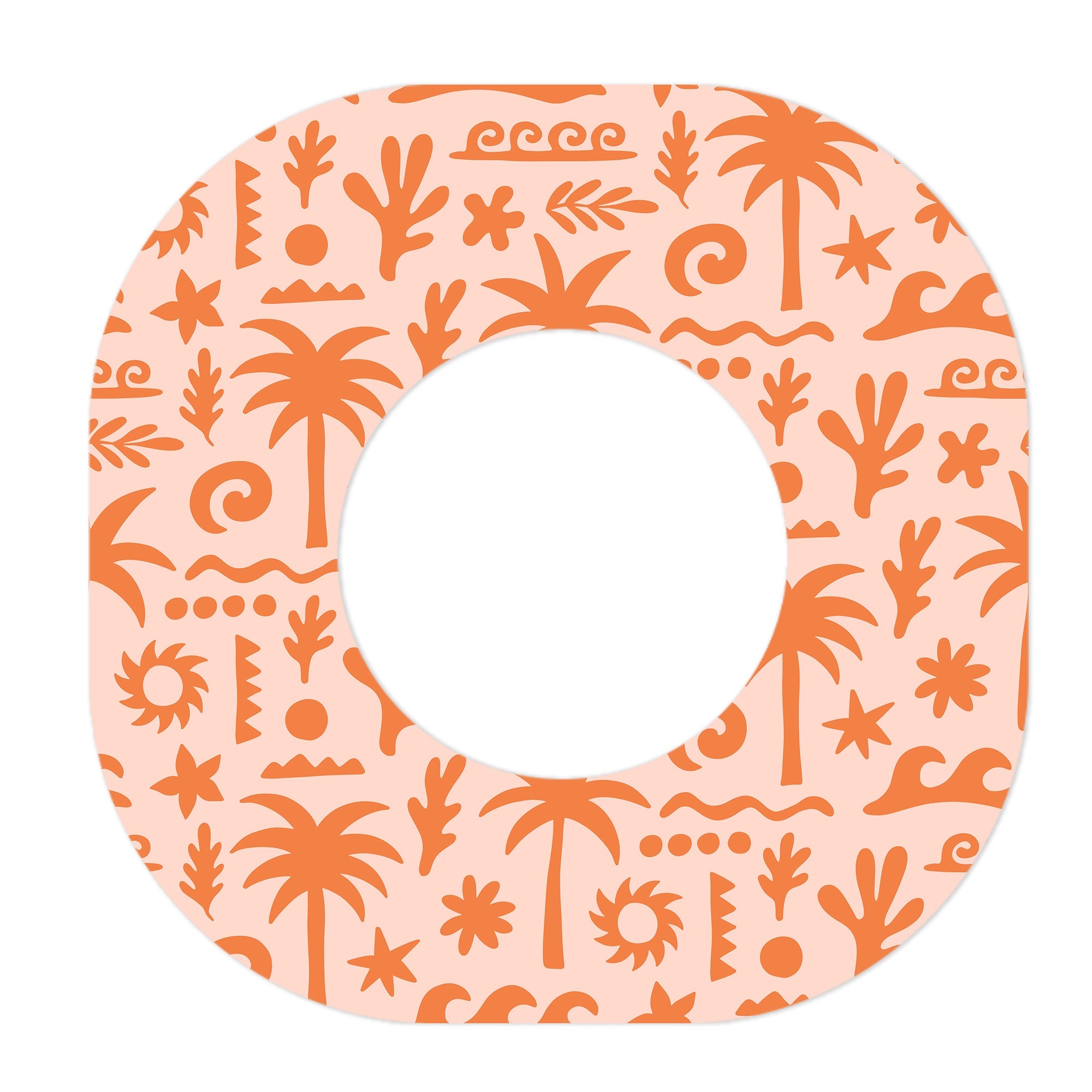 Terracotta Tides Dexcom G7 and Stelo Patch Tape - Pump Peelz Terracotta Tides Dexcom G7 and Stelo Patch Tape - Pump Peelz