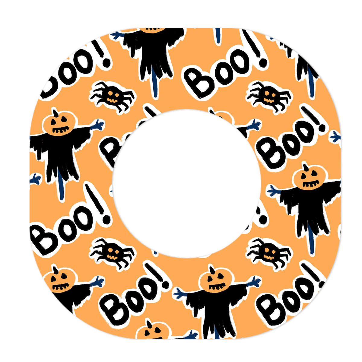 Pumpkin Boo Dexcom G7 and Stelo Patch Tape - Pump Peelz Pumpkin Boo Dexcom G7 and Stelo Patch Tape - Pump Peelz