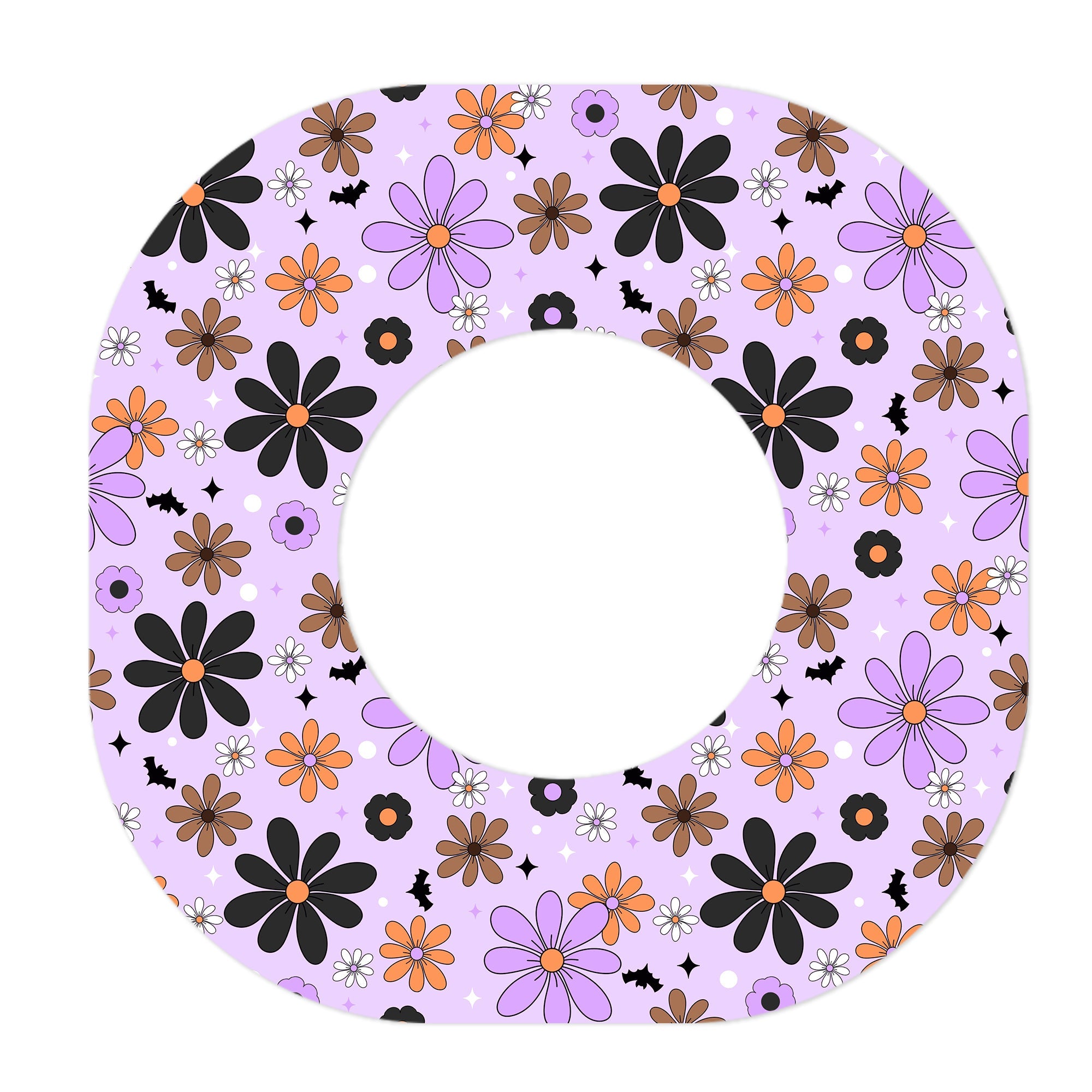 Batty Blooms Dexcom G7 and Stelo Patch Tape - Pump Peelz Batty Blooms Dexcom G7 and Stelo Patch Tape - Pump Peelz
