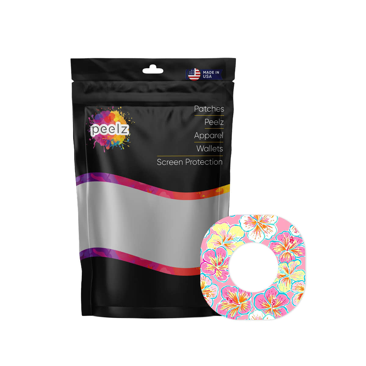 Tropic Crush Dexcom G7 and Stelo Patch Tape - Pump Peelz Tropic Crush Dexcom G7 and Stelo Patch Tape - Pump Peelz