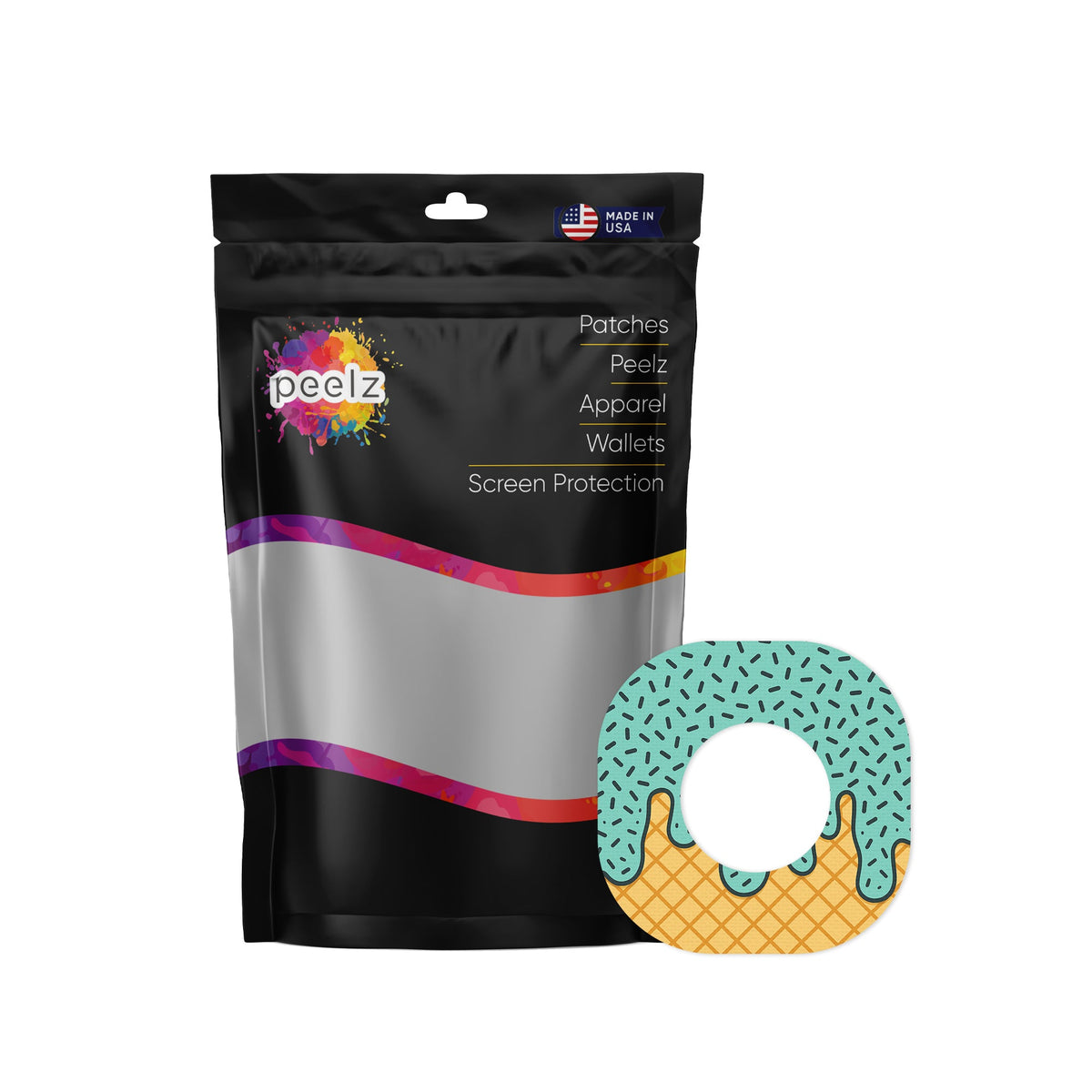 Ice Cream Social Dexcom G7 and Stelo Patch Tape - Pump Peelz Ice Cream Social Dexcom G7 and Stelo Patch Tape - Pump Peelz