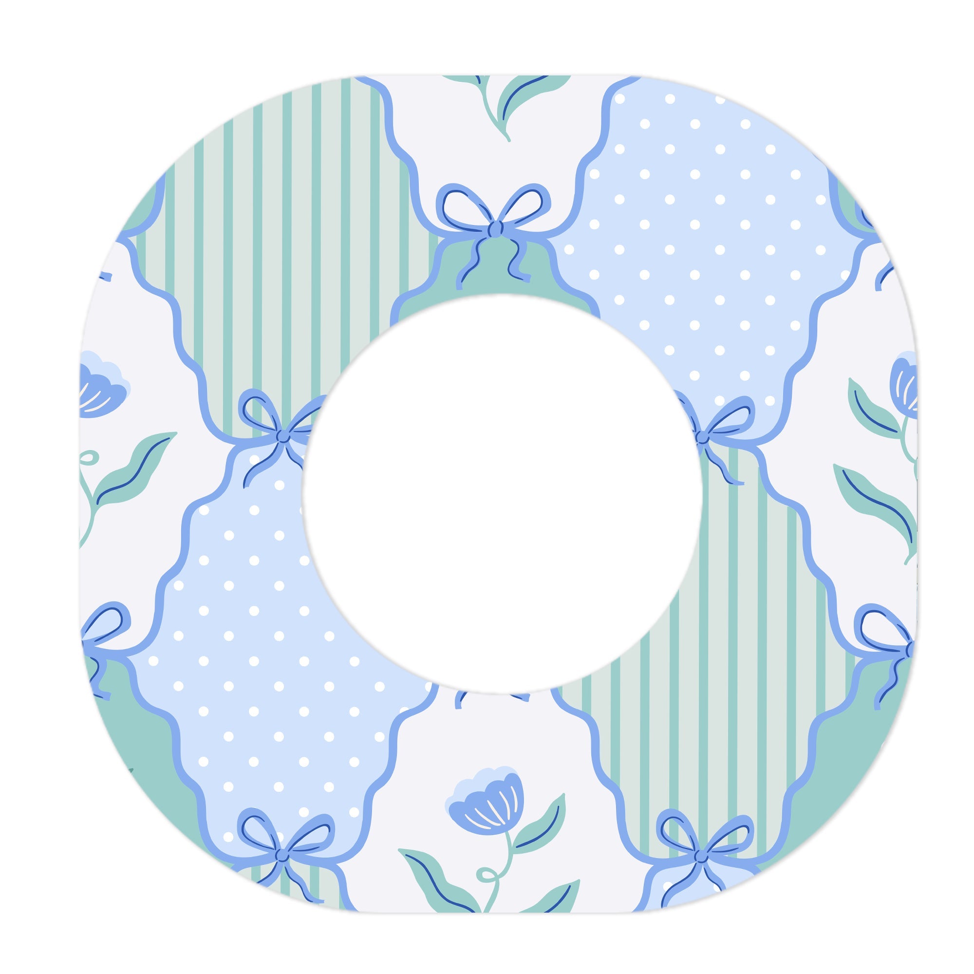 Cottage Bows Dexcom G7 and Stelo Patch Tape - Pump Peelz Cottage Bows Dexcom G7 and Stelo Patch Tape - Pump Peelz