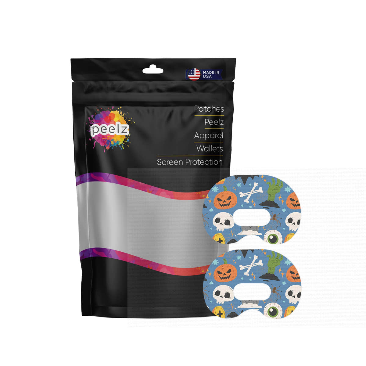 Spooky Night Medtronic Guardian Connect Patch Tape - Pump Peelz Spooky Night Medtronic Guardian Connect Patch Tape - Pump Peelz