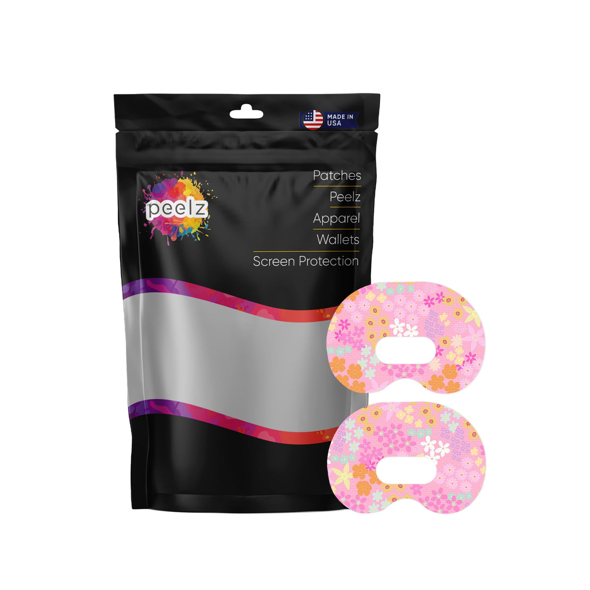 Pink Petals Medtronic Guardian Connect Patch Tape - Pump Peelz Pink Petals Medtronic Guardian Connect Patch Tape - Pump Peelz