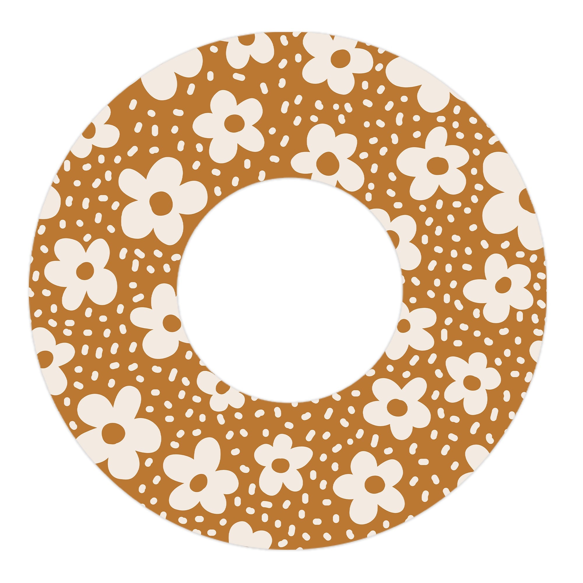 Caramel Daisies Freestyle Libre 2 Patch Tape - Pump Peelz Caramel Daisies Freestyle Libre 2 Patch Tape - Pump Peelz