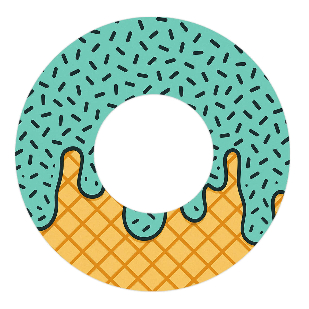 Ice Cream Social Freestyle Libre 2 Patch Tape - Pump Peelz Ice Cream Social Freestyle Libre 2 Patch Tape - Pump Peelz