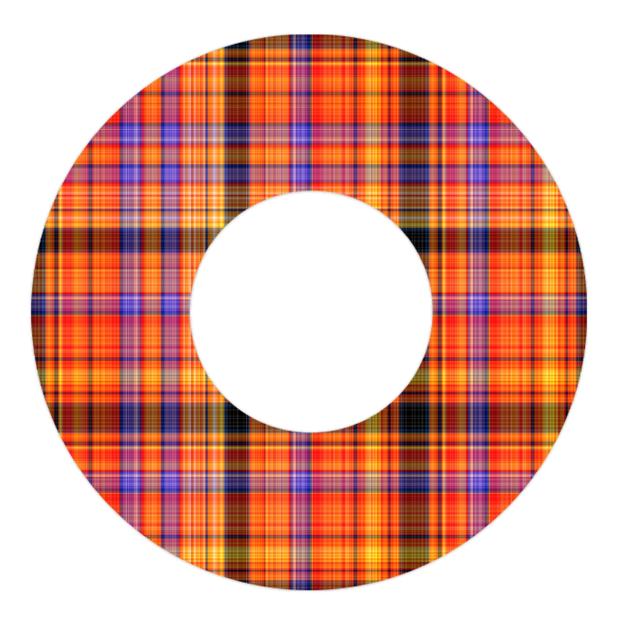 Pumpkin Plaid Freestyle Libre 2 Patch Tape - Pump Peelz Pumpkin Plaid Freestyle Libre 2 Patch Tape - Pump Peelz