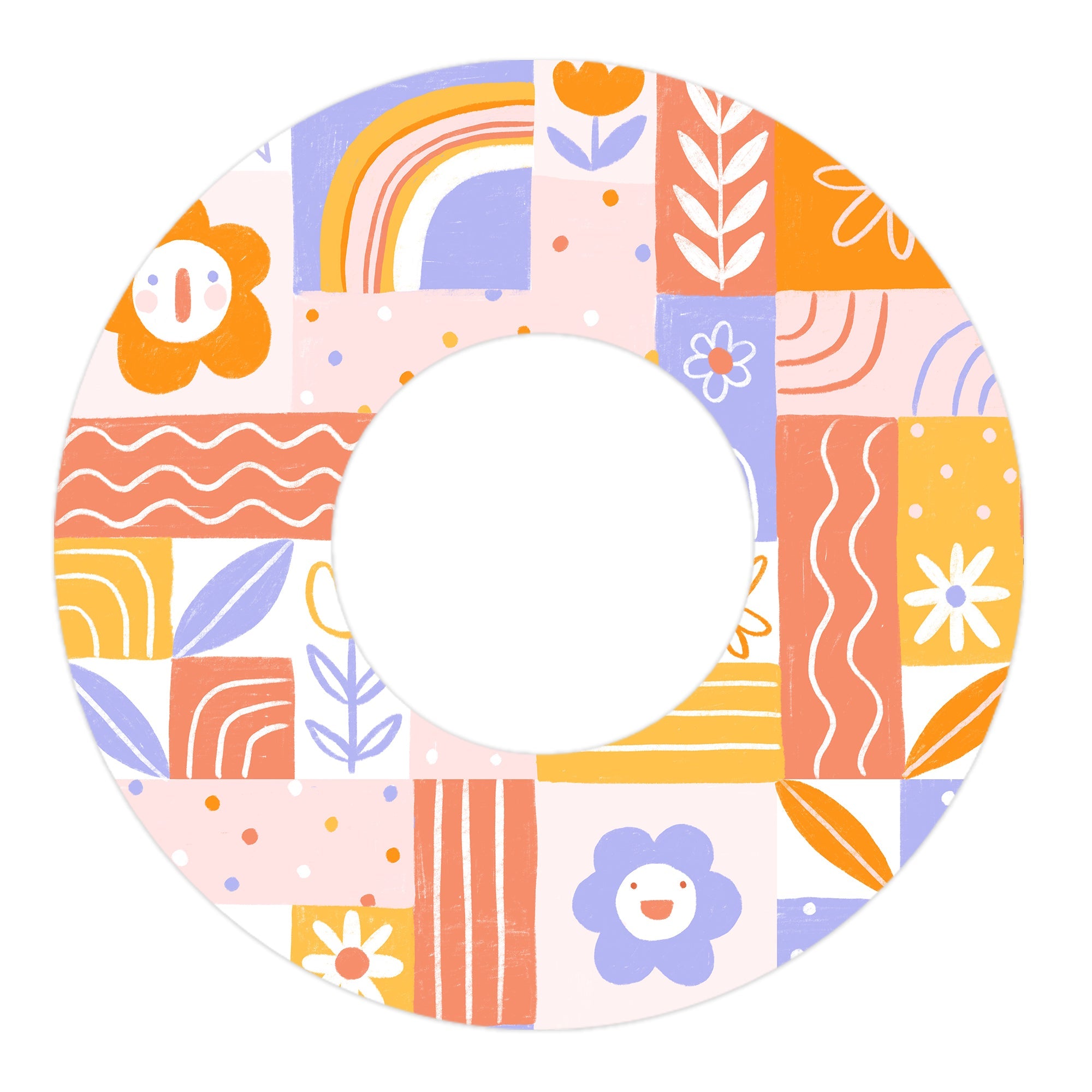 Wildflower Doodle Freestyle Libre 2 Patch Tape - Pump Peelz Wildflower Doodle Freestyle Libre 2 Patch Tape - Pump Peelz