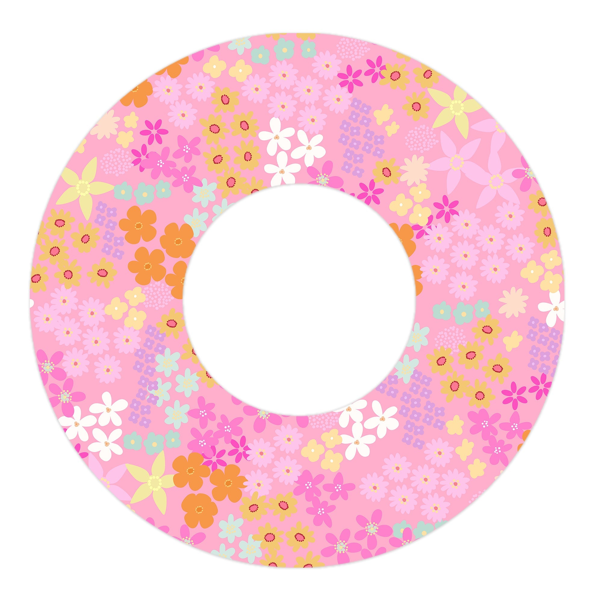 Pink Petals Freestyle Libre 2 Patch Tape - Pump Peelz Pink Petals Freestyle Libre 2 Patch Tape - Pump Peelz
