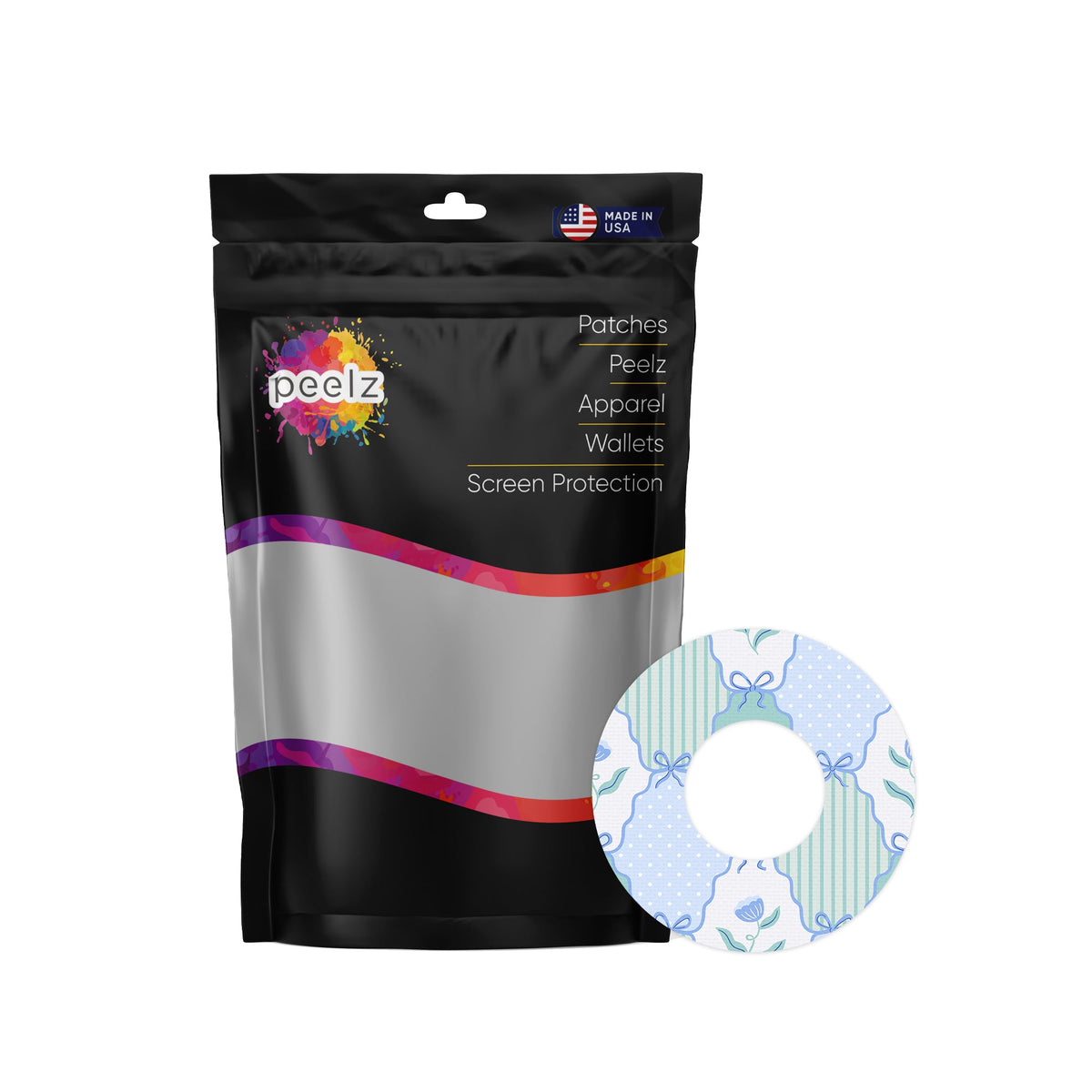 Cottage Bows Freestyle Libre 2 Patch Tape - Pump Peelz Cottage Bows Freestyle Libre 2 Patch Tape - Pump Peelz