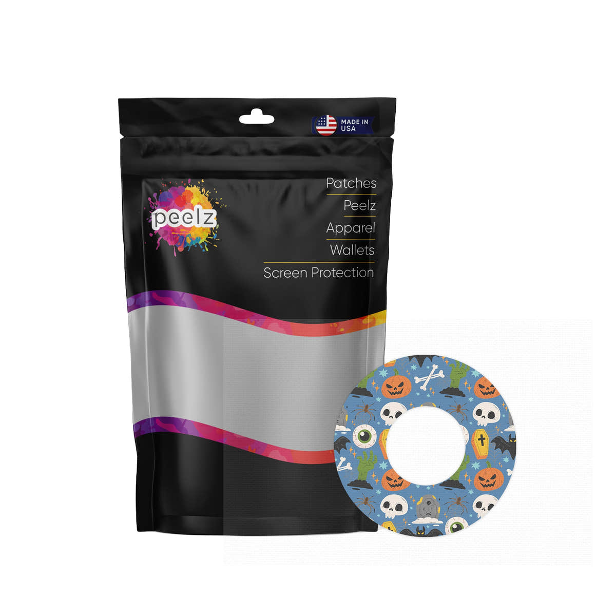 Spooky Night Freestyle Libre 2 Patch Tape - Pump Peelz Spooky Night Freestyle Libre 2 Patch Tape - Pump Peelz