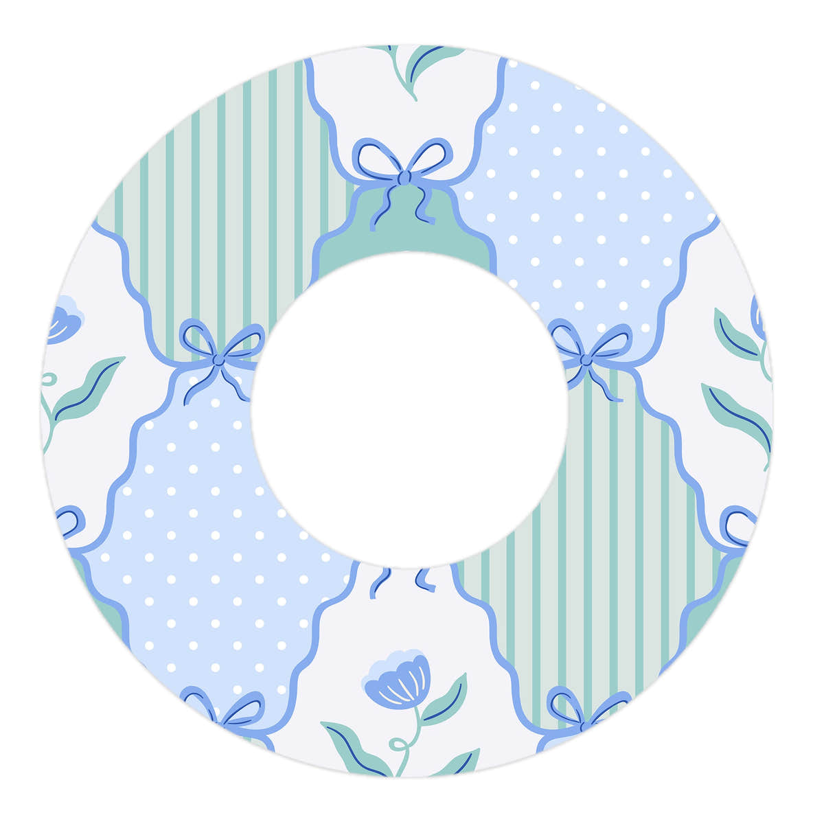 Cottage Bows Freestyle Libre 2 Patch Tape - Pump Peelz Cottage Bows Freestyle Libre 2 Patch Tape - Pump Peelz