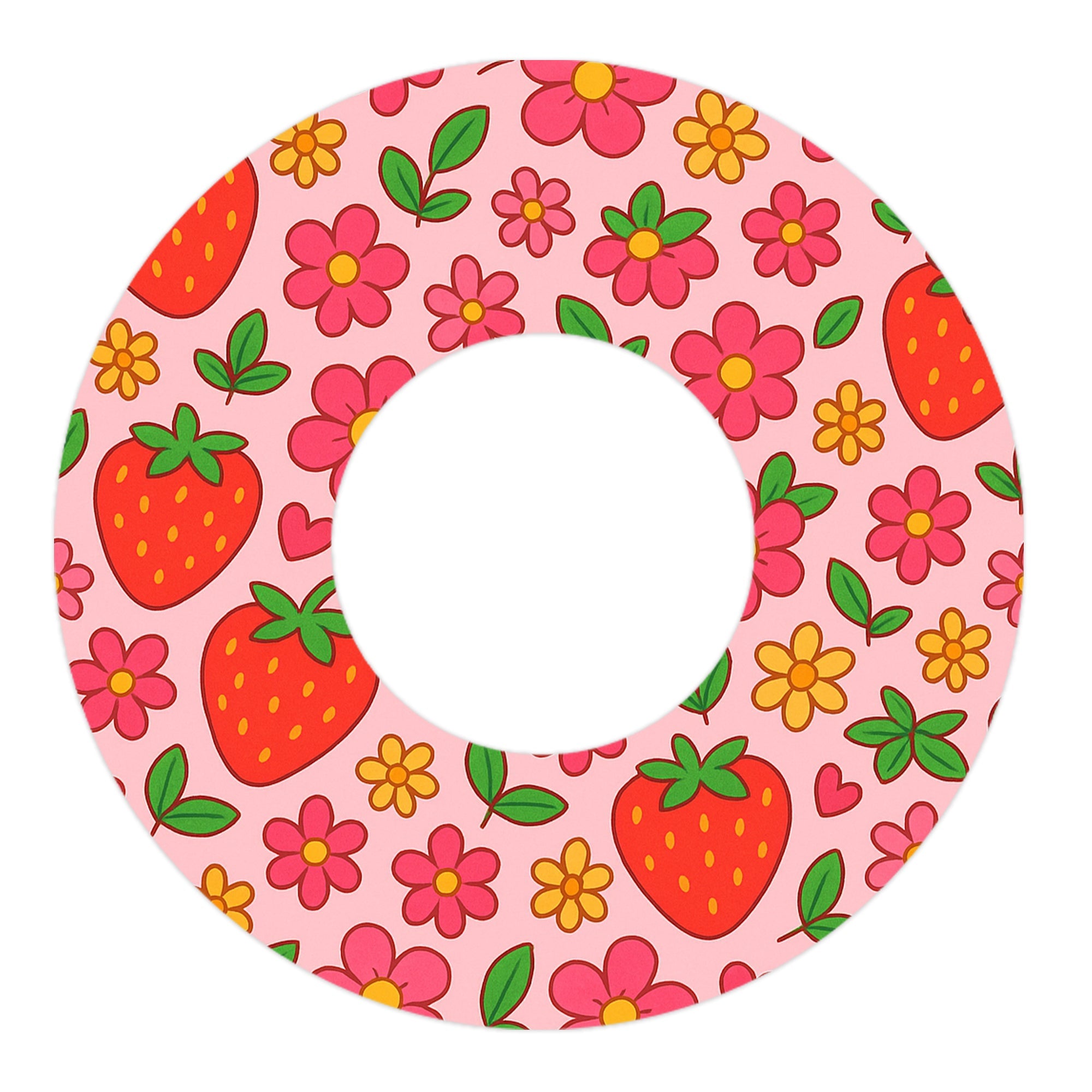 Strawberry Garden Freestyle Libre 2 Patch Tape - Pump Peelz Strawberry Garden Freestyle Libre 2 Patch Tape - Pump Peelz