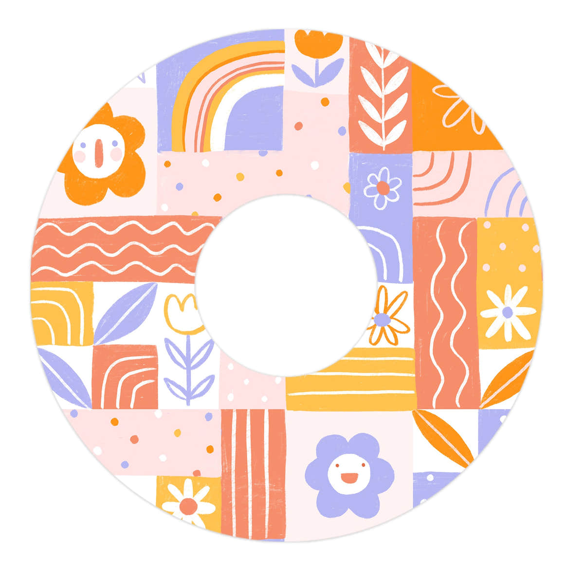 Wildflower Doodle FreeStyle Libre 3 Plus & Lingo Patch Tape - Pump Peelz Wildflower Doodle FreeStyle Libre 3 Plus & Lingo Patch Tape - Pump Peelz
