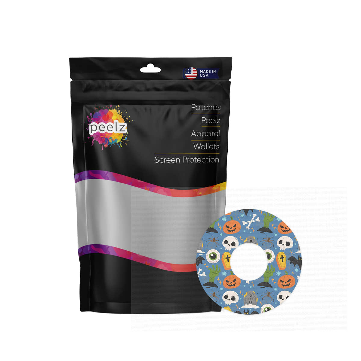 Spooky Night FreeStyle Libre 3 Plus & Lingo Patch Tape - Pump Peelz Spooky Night FreeStyle Libre 3 Plus & Lingo Patch Tape - Pump Peelz