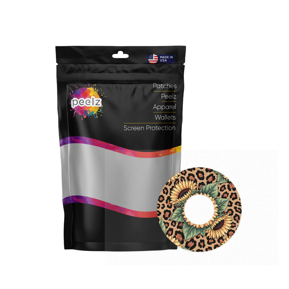 Wild Sunflower FreeStyle Libre 3 Plus & Lingo Patch Tape - Pump Peelz Wild Sunflower FreeStyle Libre 3 Plus & Lingo Patch Tape - Pump Peelz