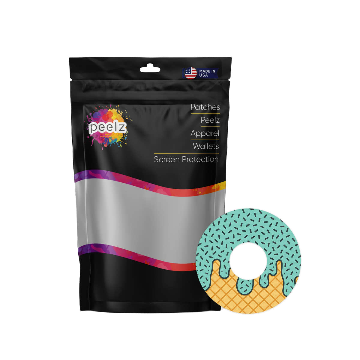 Ice Cream Social FreeStyle Libre 3 Plus & Lingo Patch Tape - Pump Peelz Ice Cream Social FreeStyle Libre 3 Plus & Lingo Patch Tape - Pump Peelz