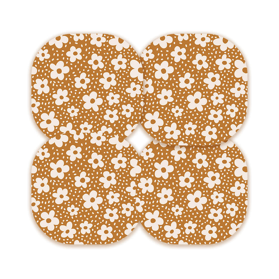 Caramel Daisies Overpatch Tape - Pump Peelz Caramel Daisies Overpatch Tape - Pump Peelz