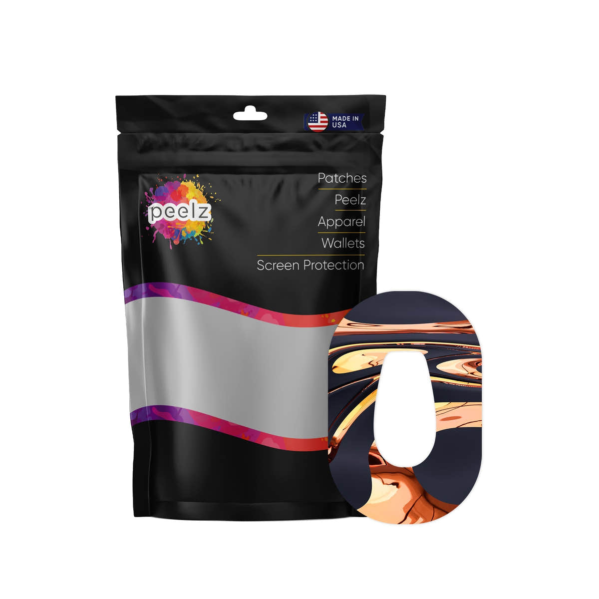 Lava Flow Dexcom G6 Patch Tape - Pump Peelz Lava Flow Dexcom G6 Patch Tape - Pump Peelz