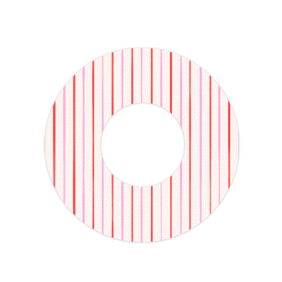 Peppermint Stripes Freestyle Libre 2 Patch Tape - Pump Peelz Peppermint Stripes Freestyle Libre 2 Patch Tape - Pump Peelz