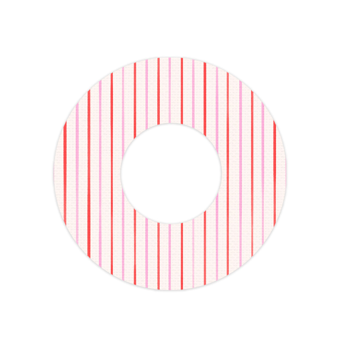 Peppermint Stripes Freestyle Libre 2 Patch Tape - Pump Peelz Peppermint Stripes Freestyle Libre 2 Patch Tape - Pump Peelz