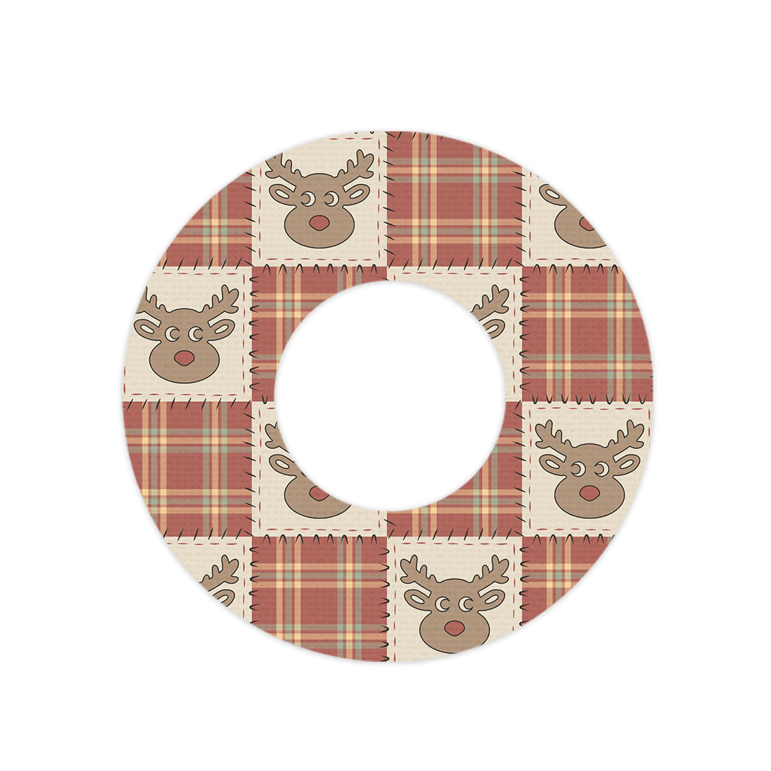 Rustic Reindeer Freestyle Libre 2 Patch Tape - Pump Peelz Rustic Reindeer Freestyle Libre 2 Patch Tape - Pump Peelz
