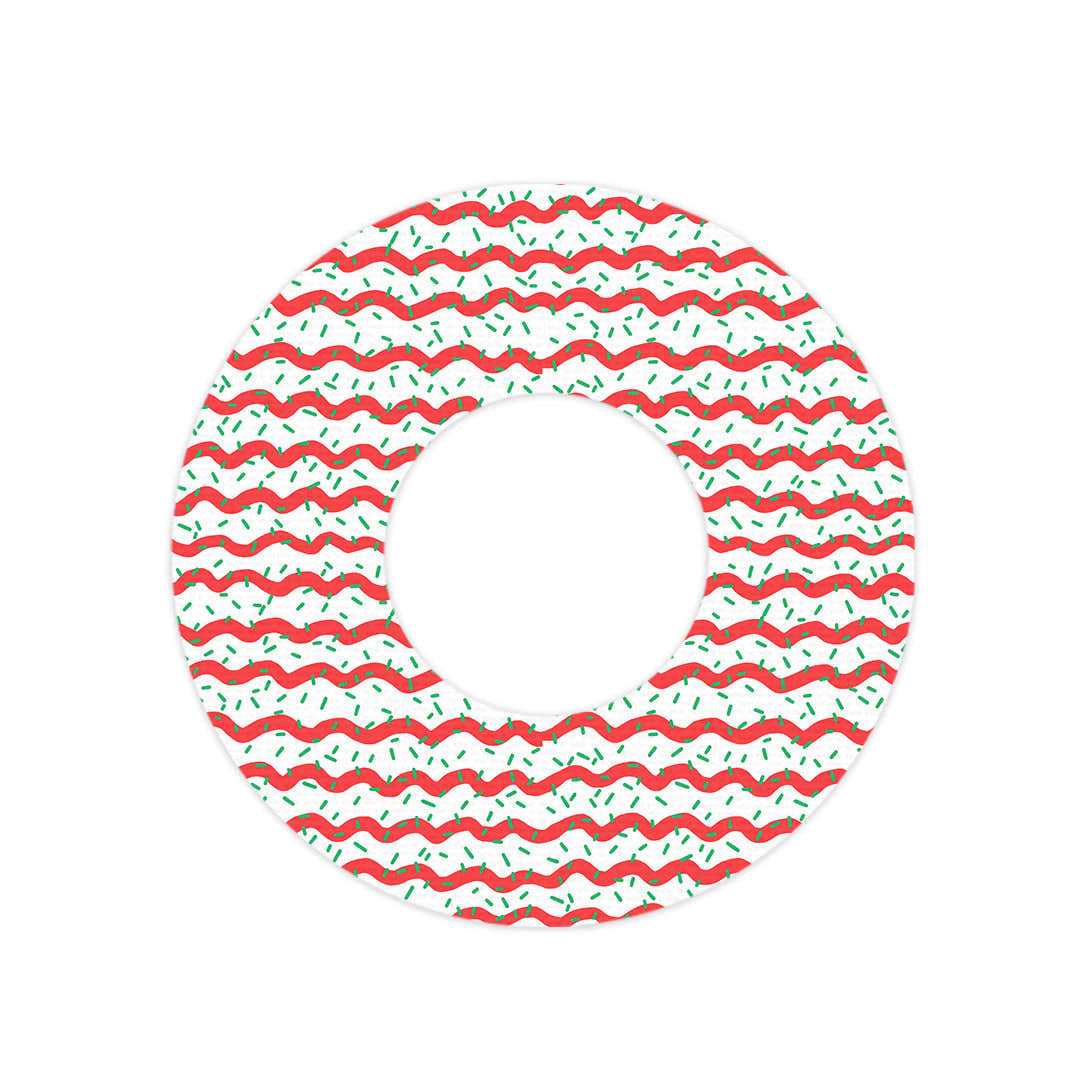 Christmas Icing Freestyle Libre 2 Patch Tape - Pump Peelz Christmas Icing Freestyle Libre 2 Patch Tape - Pump Peelz