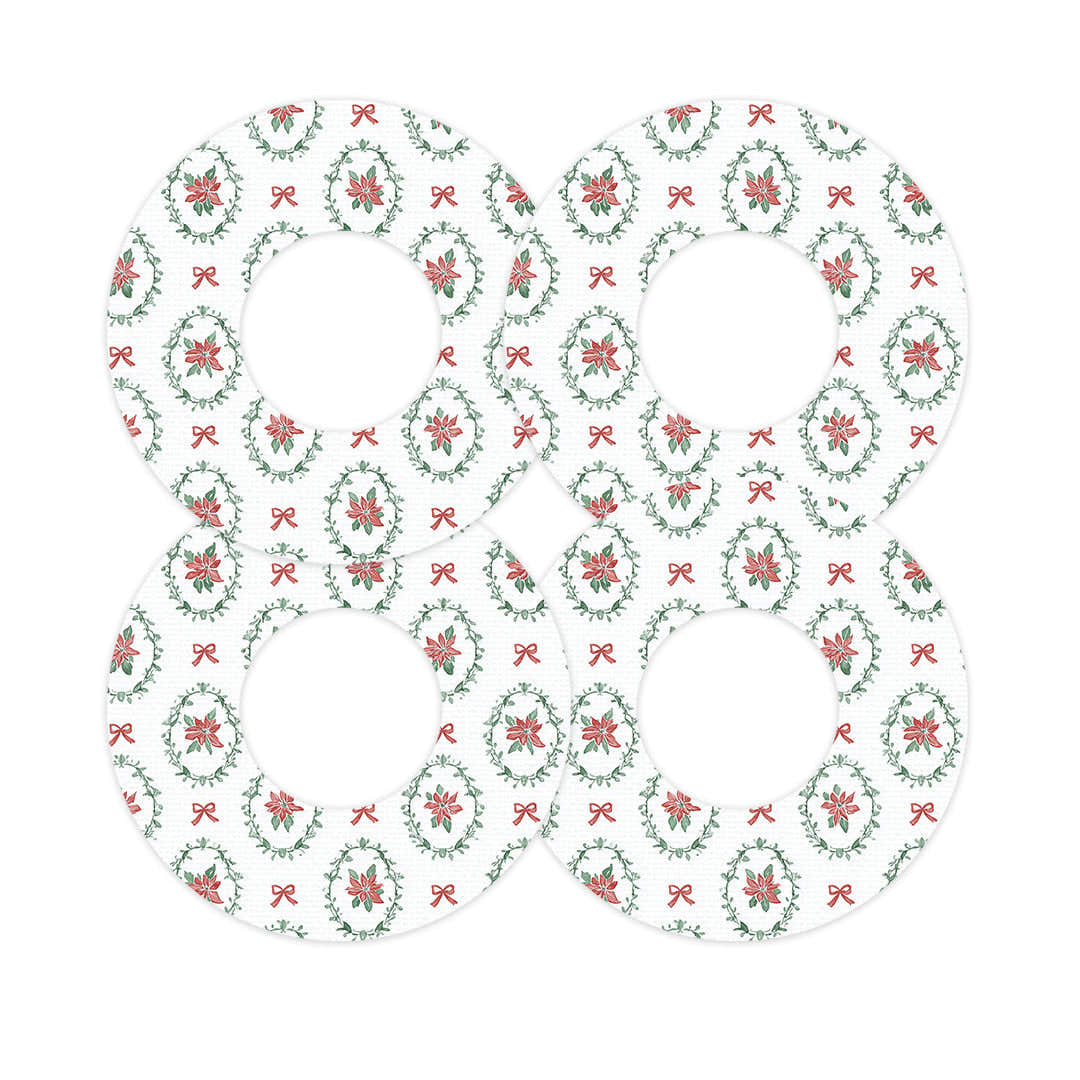 Poinsettia Parade Freestyle Libre 2 Patch Tape - Pump Peelz Poinsettia Parade Freestyle Libre 2 Patch Tape - Pump Peelz