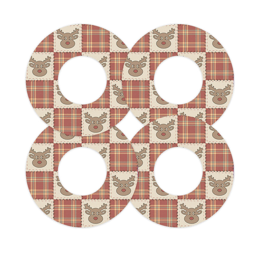 Rustic Reindeer Freestyle Libre 2 Patch Tape - Pump Peelz Rustic Reindeer Freestyle Libre 2 Patch Tape - Pump Peelz