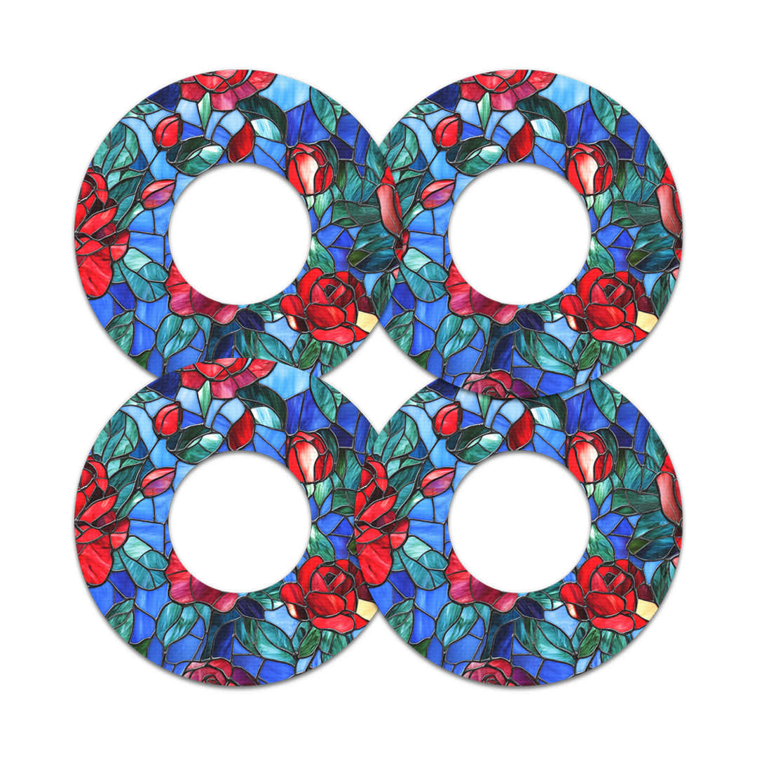 Crimson Blooms Freestyle Libre 2 Patch Tape - Pump Peelz Crimson Blooms Freestyle Libre 2 Patch Tape - Pump Peelz