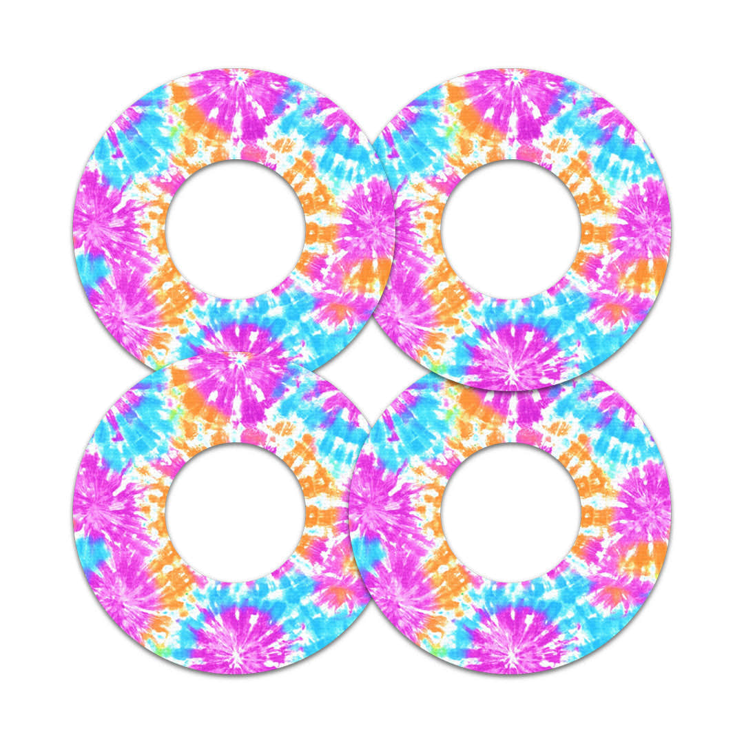 Neon Tie Dye Freestyle Libre 2 Patch Tape - Pump Peelz Neon Tie Dye Freestyle Libre 2 Patch Tape - Pump Peelz