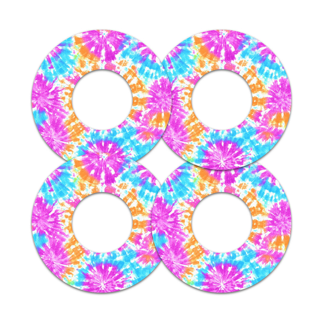 Neon Tie Dye Freestyle Libre 2 Patch Tape - Pump Peelz Neon Tie Dye Freestyle Libre 2 Patch Tape - Pump Peelz