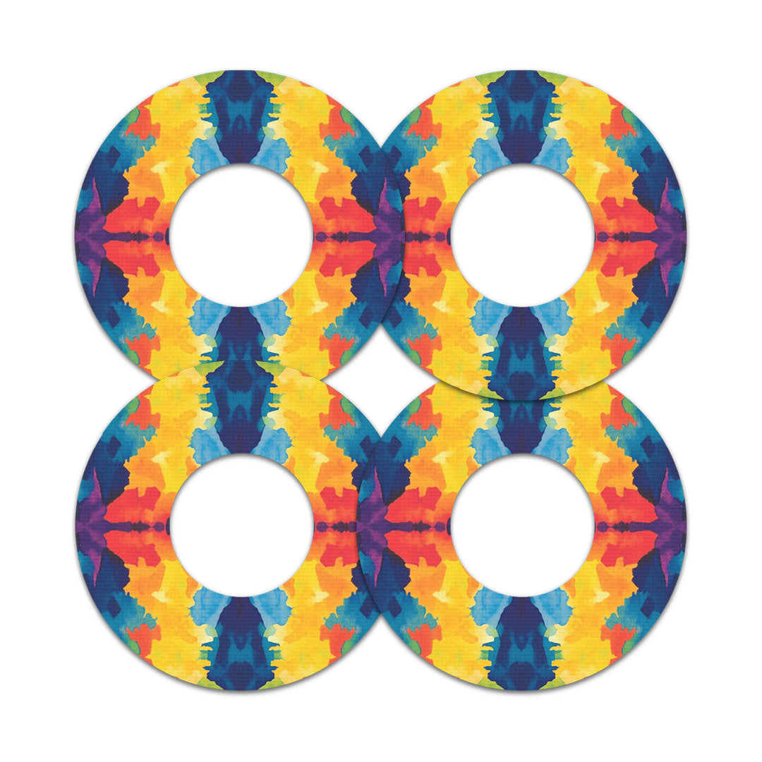 Bright Tie Dye Freestyle Libre 2 Patch Tape - Pump Peelz Bright Tie Dye Freestyle Libre 2 Patch Tape - Pump Peelz